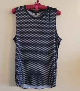 4/$15 SALE Banana Republic | Black & White Stretchy Outdoor Casual Dressy Tank
